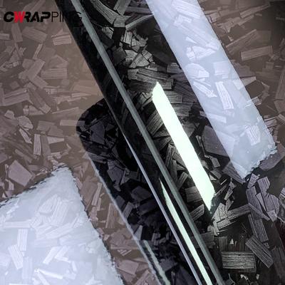 Carbon Fiber Warp Glossy Black Car Film Vinyl Auto Tuning Forged Carbon Fiber Vinyl Wrap Decals Car Stickers for Car Accessories