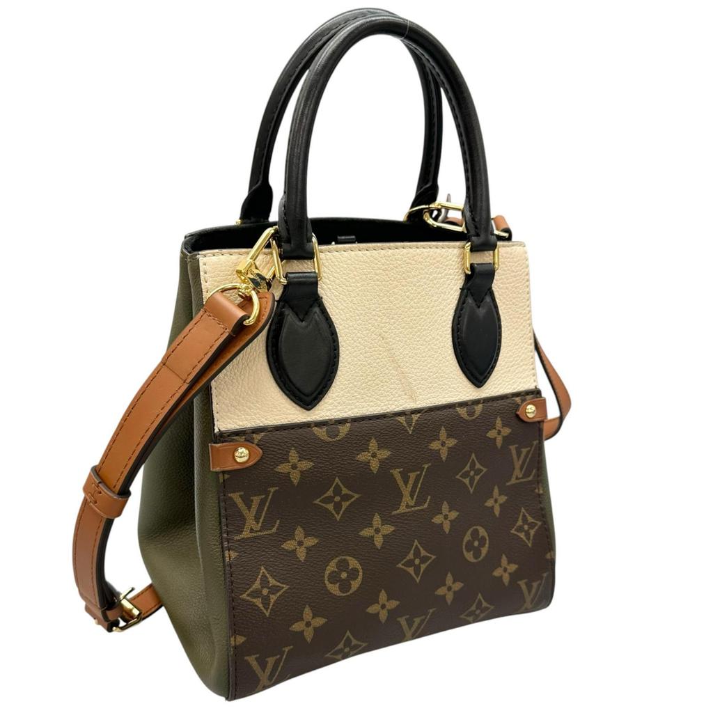 Louis Vuitton Fold Tote PM M45388 Shoulder Bag Multicolor Women 2way Used
