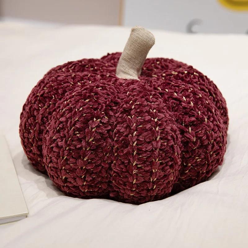 Nouvelle Décoration d'Halloween Jouets en Peluche Citrouille Colorée Peluche Douce Plante en Peluche Coussin de Jet Canapé Coussin de Chaise Cadeaux de Noël 30cm
