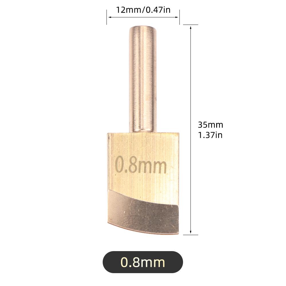 1pcs Leather Edge Soldering Iron Brass Head, DIY Process Pressure Edge Sealing Soldering Iron Tips Tool, DIY Leather Edging Tool
