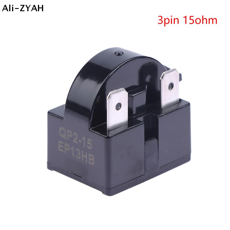 (YY)1Pc New Refrigerator PTC Starter Relays 1/3/4Pins Compressor Overload Protector Refrigerator PTC Starting Relays Accessories