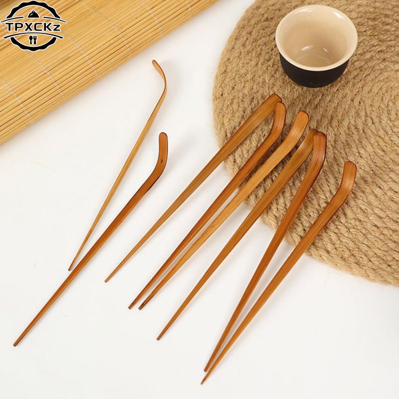 Natürliche Handgefertigte Holz Tee Blatt Matcha Stäbchen Löffel Teegeschirr Weißer Bambus Küchenwerkzeug Gewürz Gadget Kochutensil Zubehör