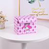 Hello Kitty Kuromi Cinnamoroll Melody Gittermuster Faltbare Klapp-Aufbewahrungsbox für Büro und Schlafzimmer
