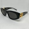 Used Balenciaga Sunglasses Gold BB Logo