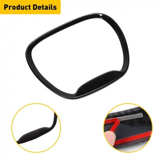 Auxito Steering Wheel Cover Trim for Dodge Charger Challenger 2015- Black