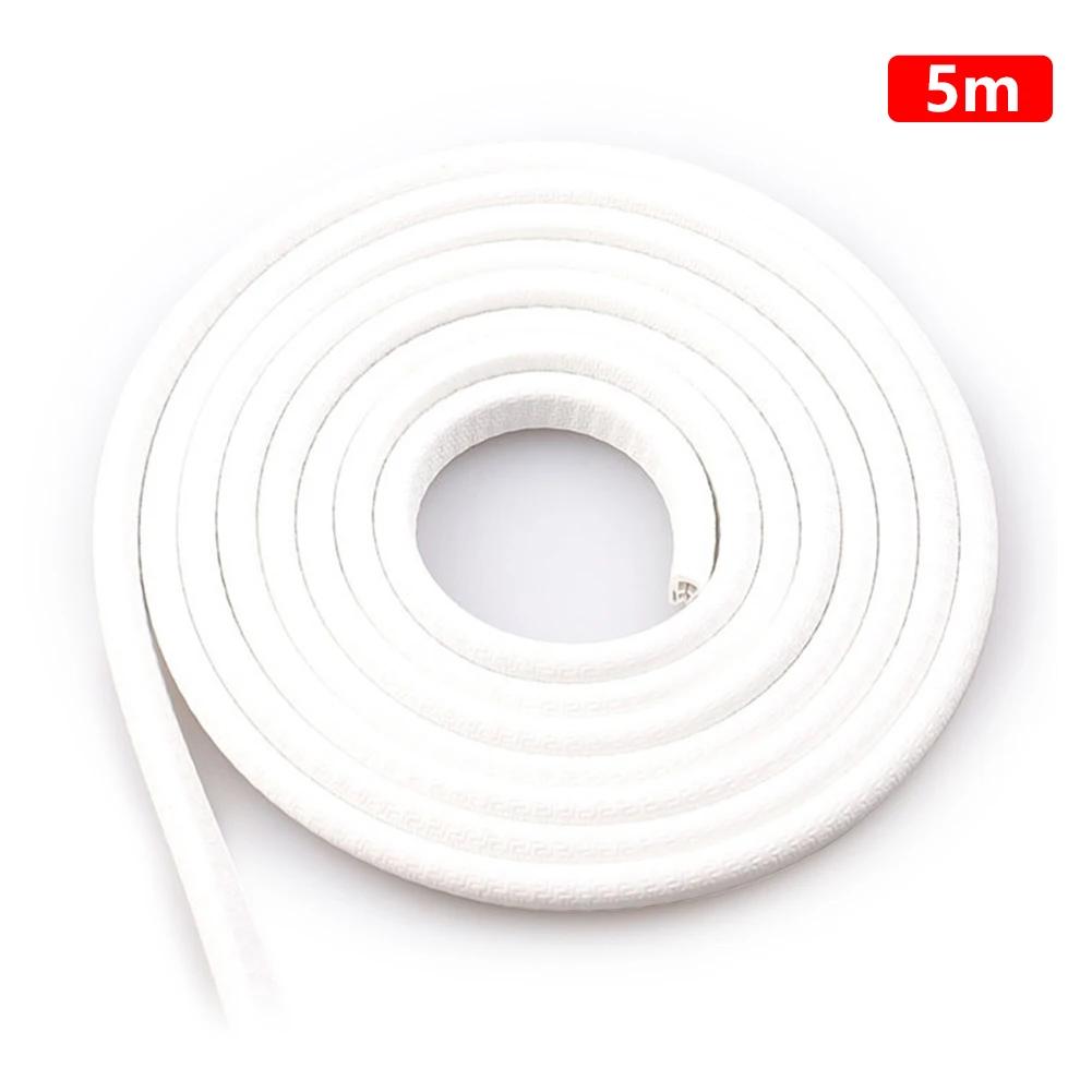 2/5M Car Door Anti Collision Strip with Steel Disc Bumper Trim Edge Scratch Protector Strip Sealing Guard Styling Car Decor