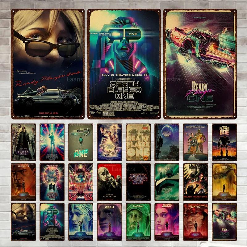 Ready Player One Retro Movie Tin Sign Poster Bar Home Decoration Metal Sign Plaque Decoration Wall Art Decor For Decorating