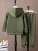 Girls' Fashion Hoodie & Headphones Two-Piece Set - Autumn/Winter Velvet Cartoon Pullover