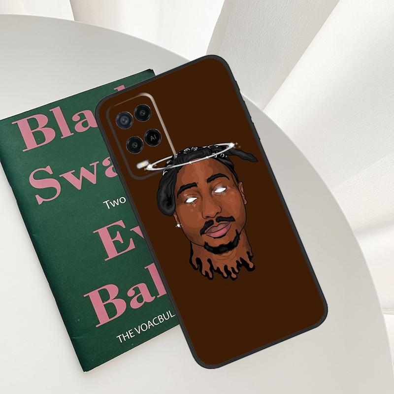 Rapper 2pac Singer Tupac Case For Oppo A52 A72 A76 A96 A54 A74 A94 A54S A57S A58 A78 A98 A57 A77 A15 A16 A17 Cover