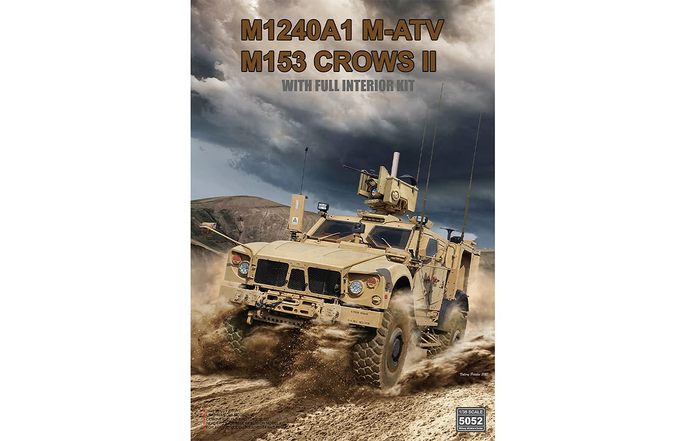 

Ryefield Models Scale US Army M1240A1 M153 CROWS 2 Full Interior Plastic Model Kit RFM5052 1/35 M-ATV &