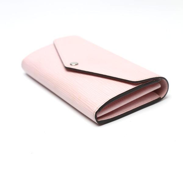 LOUIS VUITTON Wallert Sarah M61216 Long Wallet purse Epi Leather Rose valerine Used