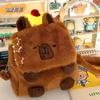 Animal Cartoon Capybara Plush Backpack Plush Capybara Capybara Plush Bag  Couple