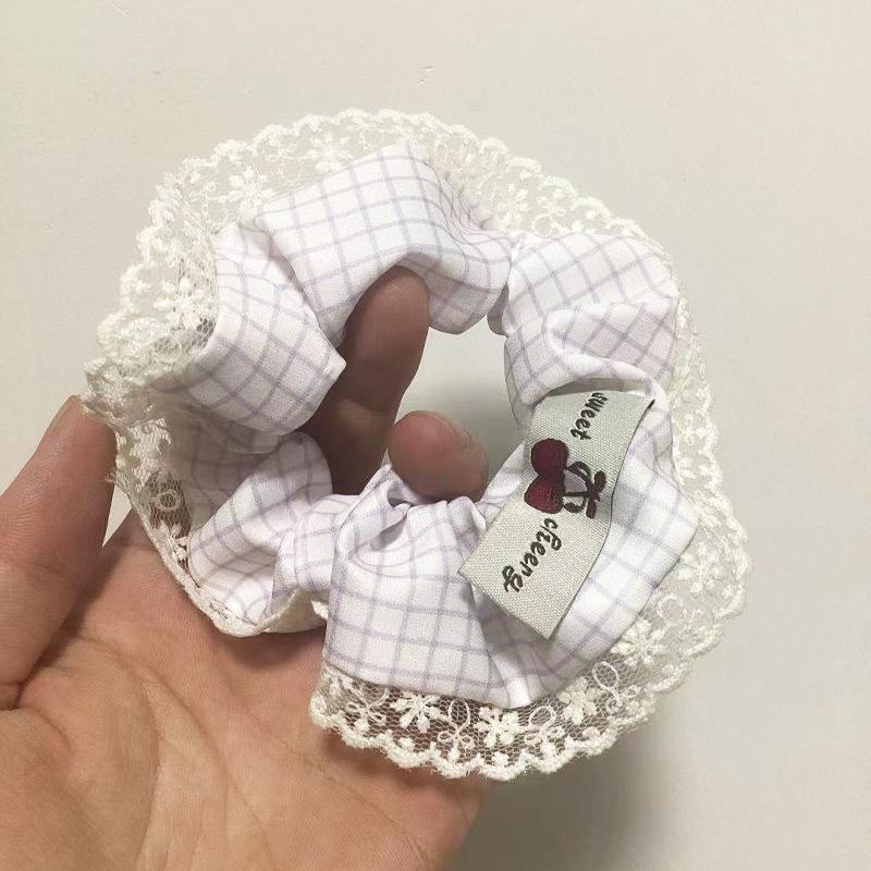 Корейская сладкая большая кишка резинка для волос - Женская школьная резинка