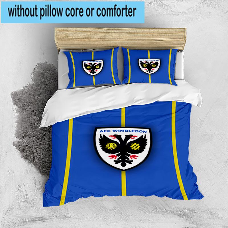 3pcs Afc Crest Printed Bedding Set Duvet Cover Closure Includes 1 Duvet Cover & 2 Pillowcases Bedding Sets Home Decor Gifts