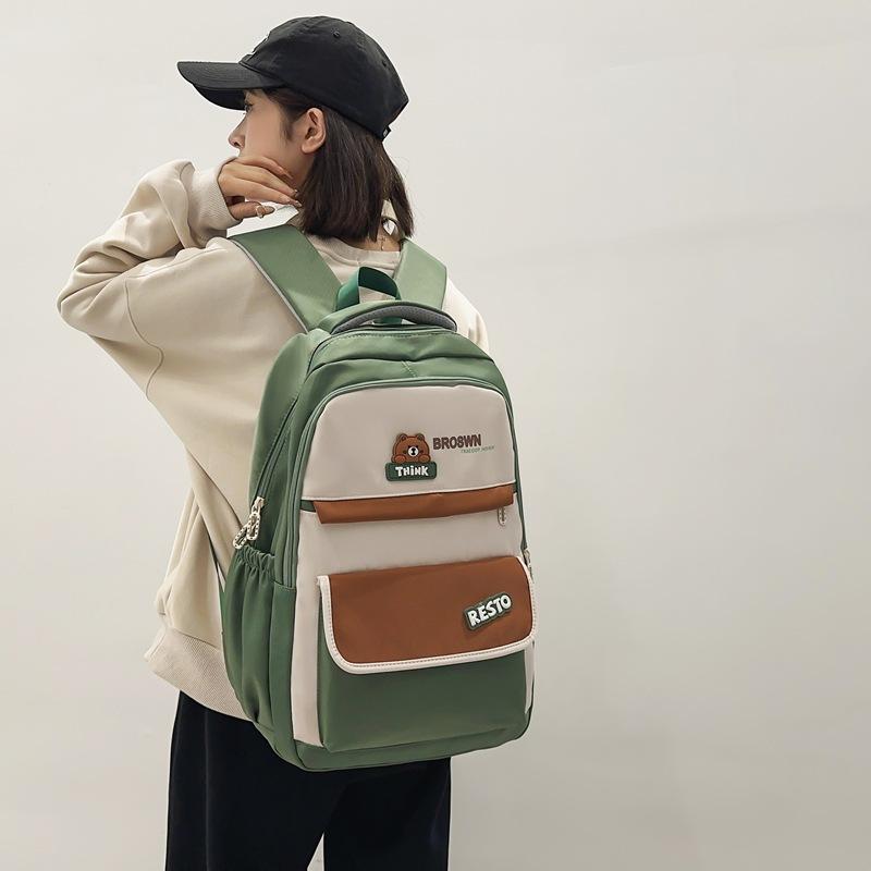 Schoolbag female college student class bag Japanese ins cute backpack large capacity versatile junior high school high school bag