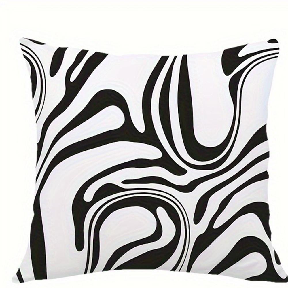 

Line Geometric Decorative Pillow Cover Super Soft Polyester Material Living Room Sofa Back Car Pillow Cover Home Decoration 45x45cm-1pcs