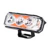 Motorcycle LED External Spotlight 3 Sides 3 Lens for Electric vehicle 12-80V universal spotlight with yellow and white