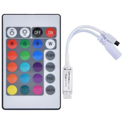 24 Key IR Remote Controller Wireless Colorful Light Strip Controller for Monochromatic Lamps with LE