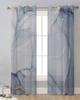 Marble Texture Sheer Curtains for Living Room Decoration Window Curtains for Kitchen Tulle Voile Organza Curtains