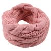 Thick Winter Warmth Women's Elegant Plush Cable Scarf Elastic Solid Color Design for Outdoor Windproof & Fashion Scarf