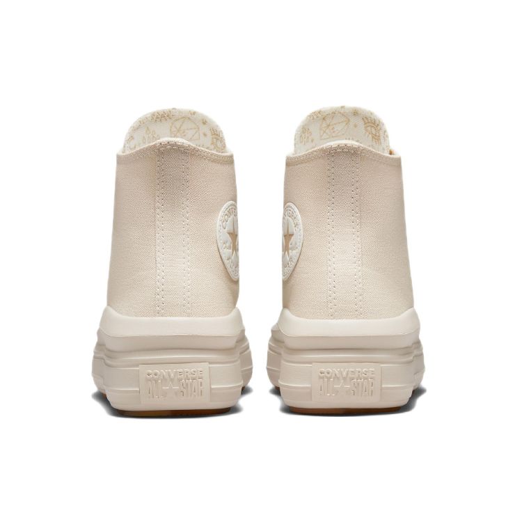 Converse Chuck Taylor All Star Move Platform High Elementi Dorati Sneakers da Donna Crema Naturale-Avorio Aironi A02189C