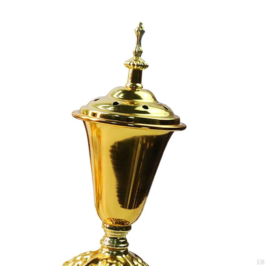 Burner Gold-plated Censer Cone Holder Ornaments Crafts Decor