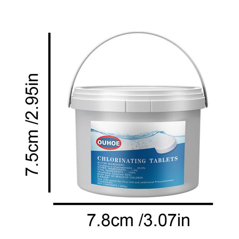 Šumivé tablety do bazénu Zlepšují kvalitu vody a dezodorizují Multifunkční Čistič bazénu pro okamžité čištění