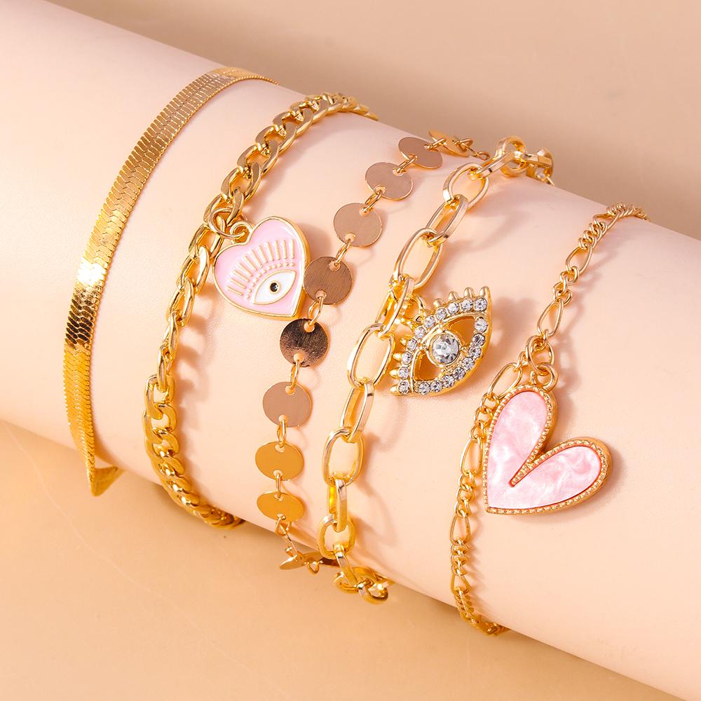 Delicate Evil Eyes Bracelet for Women Girls Y2k Crystal Chain Bracelets Birthday Party Jewelry Gifts