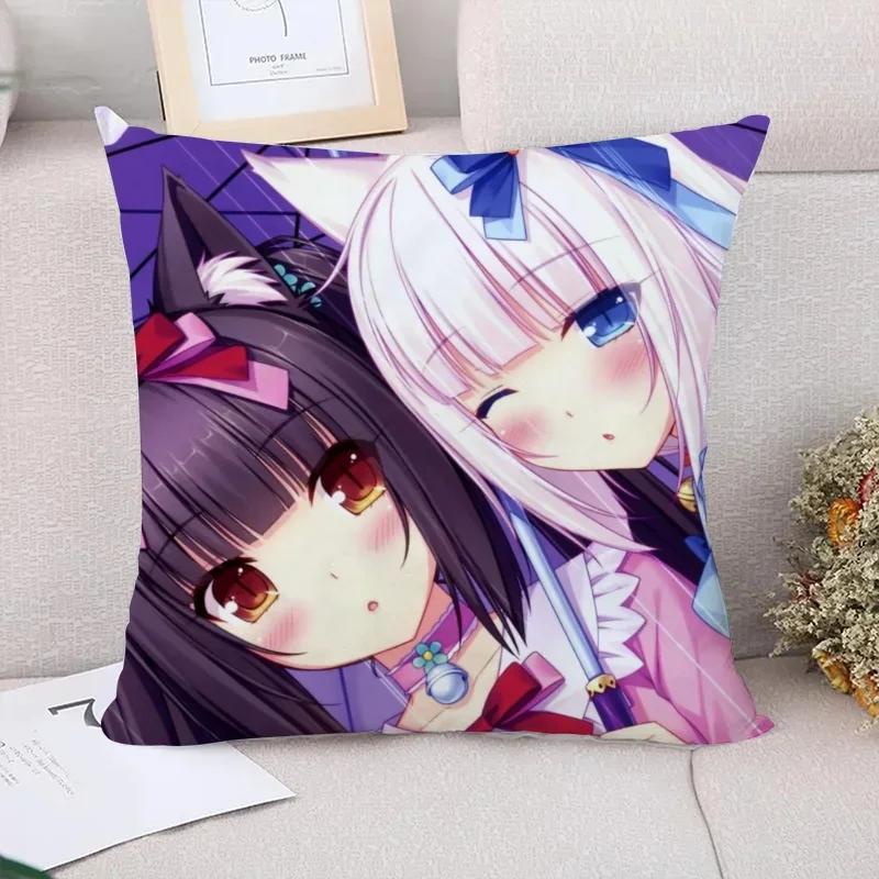 Cushion Cover  NekoPara Pillowcases for Pillows x Cushions Covers for Bed Pillows Pilow Cases Car Decoration Pillowcase