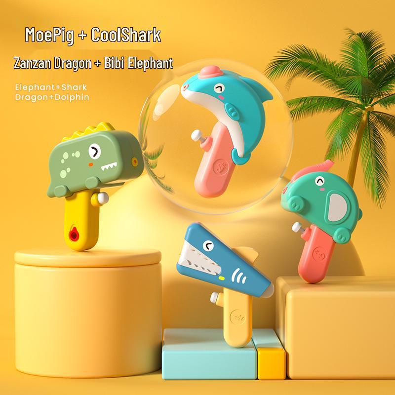 In-Stock Cartoon Eagle Water Gun: Press-Type Handheld Dual Pistols for Kids