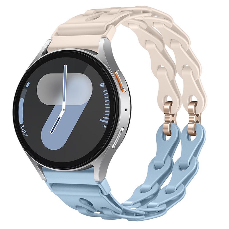 Fashion Hollow Silicone Strap for Samsung Watch7 & Huawei GT3 Pro