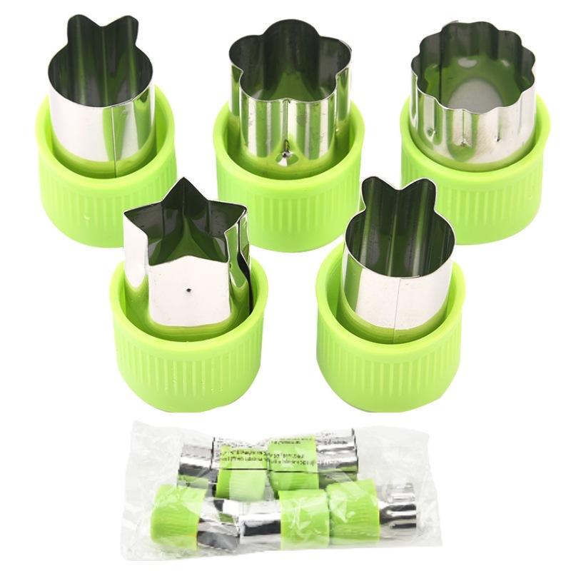 Stainless Steel Fruit Cutting Flower Mold Small Wonton Cookie Mold Vegetable Flower Cutter Butterfly Noodle Tool
