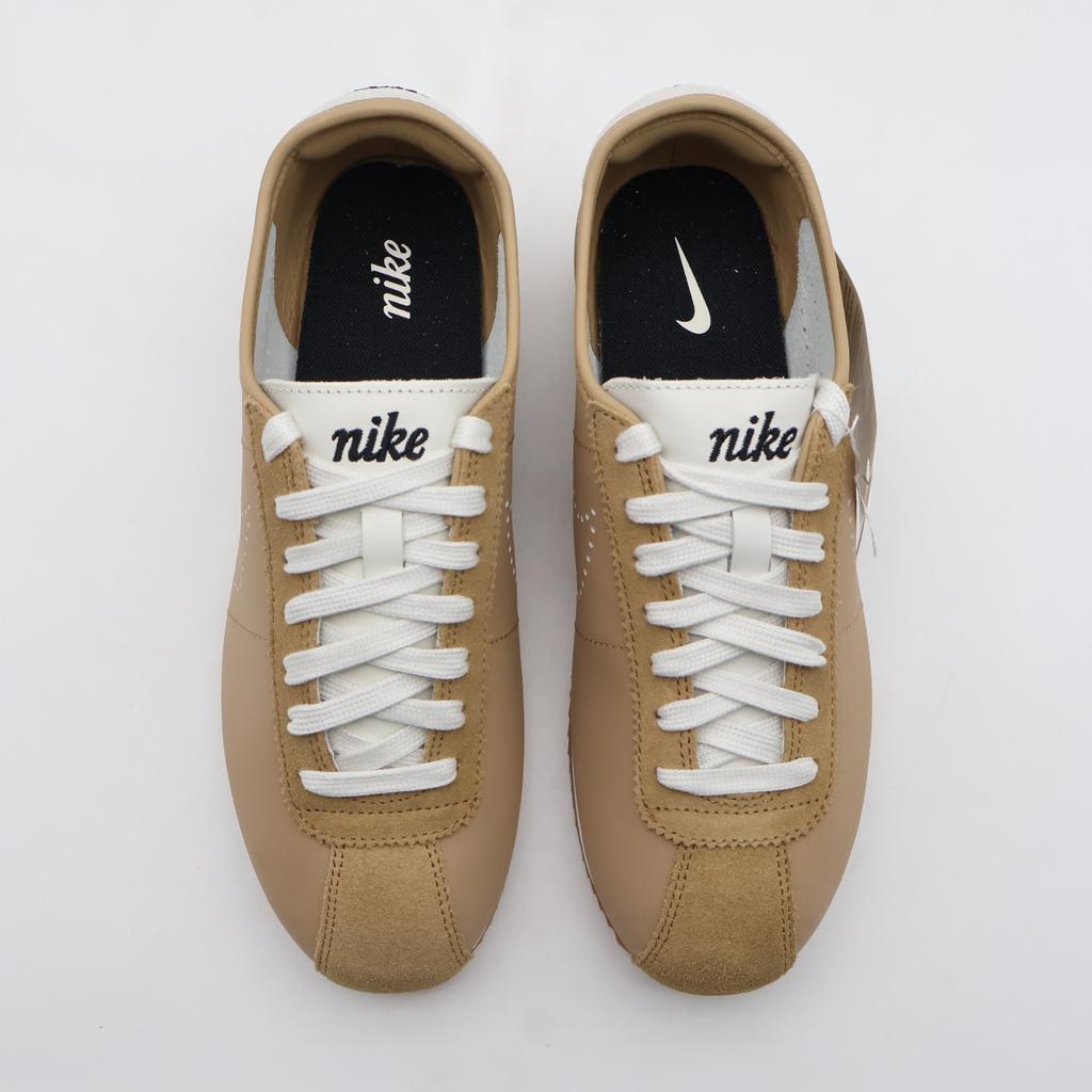 HQ1841-200 Nike Cortez Leather Pale Shale Sail Gum Medium Brown Black (Women's)
