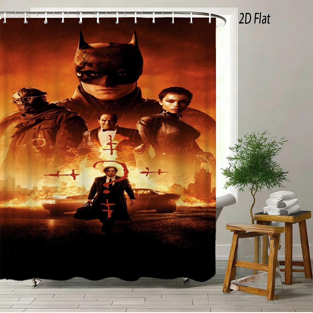 Heath Ledger Joker DC Universum Geld Wasserdichter Duschvorhang - Badezimmer Dekoration Für Fans