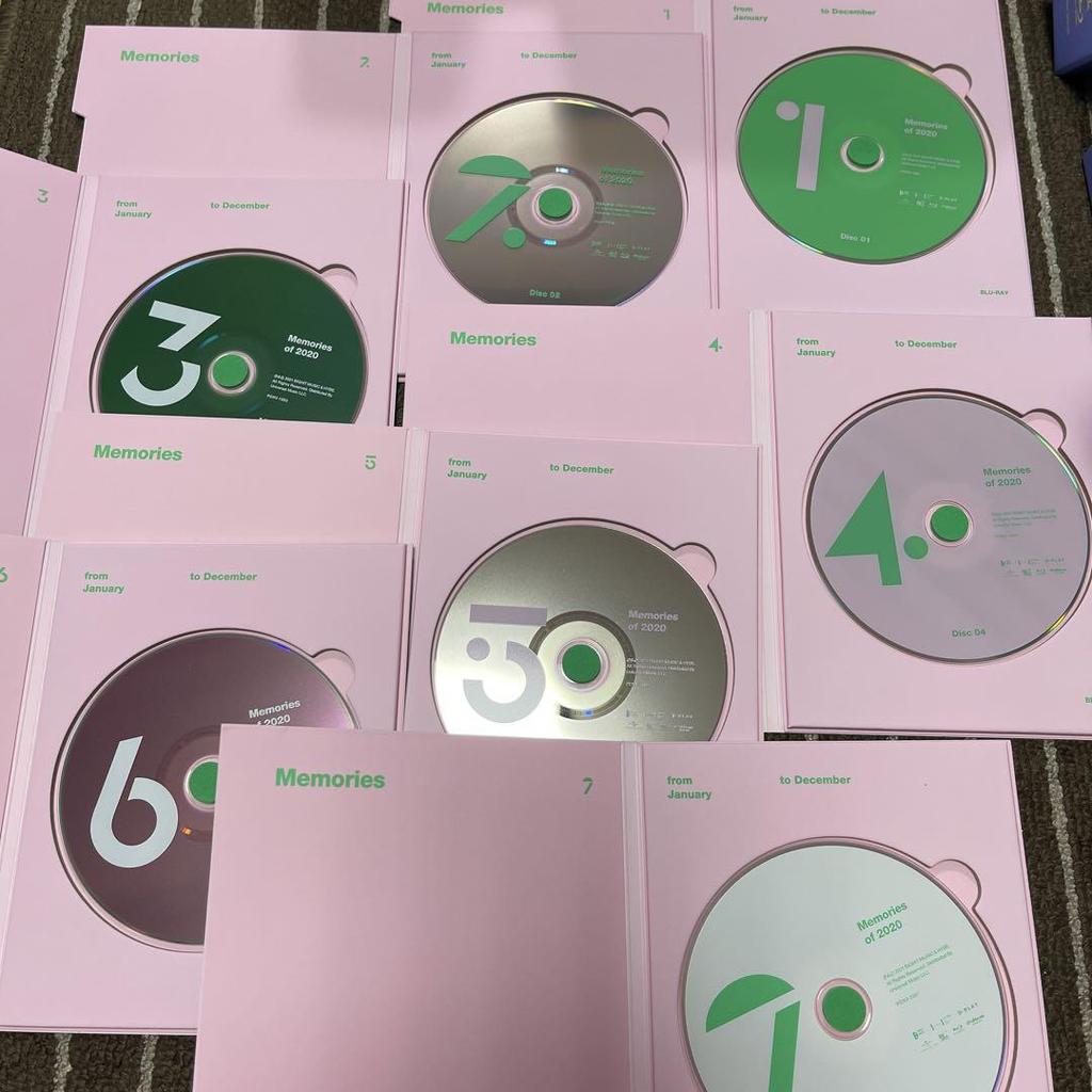 [USED] BTS Memories of 2020 Random Trading Card Jin Blu-ray