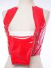 Ladies Glossy PU Leather Crop Top S-3XL Front Double Zippers Sleeveless Slim Tank Top for Club Rave Party Nightwear