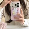 Polka Dot Rabbit & Bear Magnetic iPhone Stand and Case for 17/16 Pro Max/15/14 - Girly Design