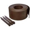 Amazon Basics Landscape Edging with 10 Stakes, Brown, 13cm