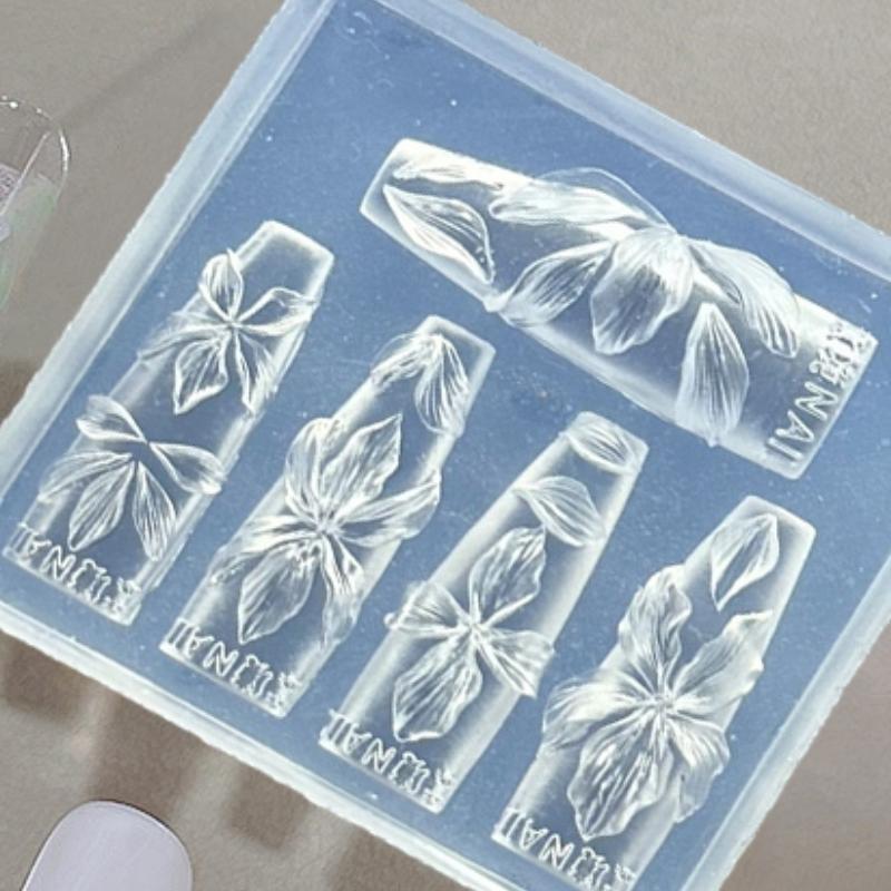 3D Flowers Nail Art Silicone Mold DIY Flower Petal Carving Template Manicure Tool