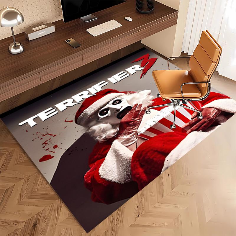 1pc Art the Clown Terrifier5 Print Area Rug - Soft, Washable Non-Slip Indoor Mat, Living Room, Home Office Decorative Rug,Office Decorative