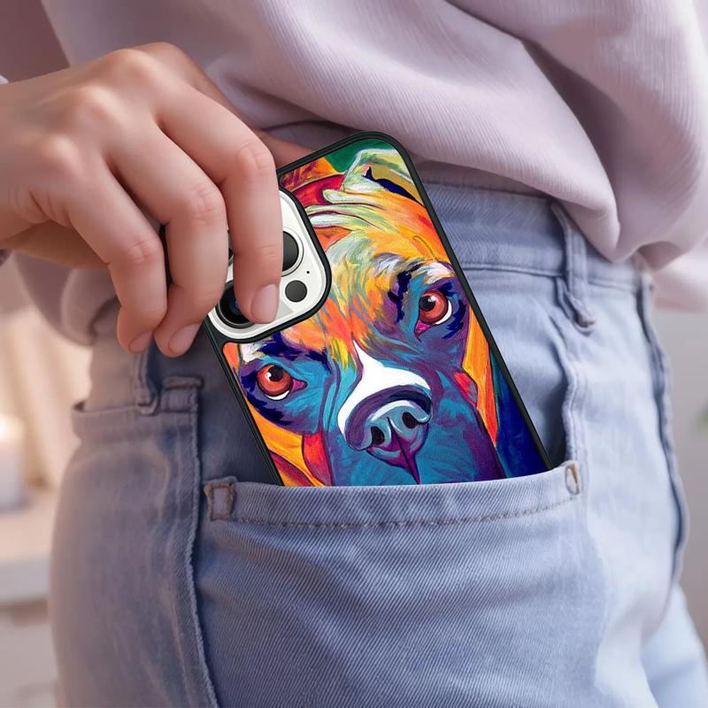 Boxer Dog Cute Funny Phone Case For iPhone 17 Air 15 16e 14 13 Pro Max Coque 12 11 Pro Max PLUS cover