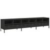 VidaXL TV Cabinet Black 202x39x43.5 Cm Cold-rolled Steel, TV Bench, Metal Furniture, Multimedia Furniture, TV Sideboard, Furniture 3307155