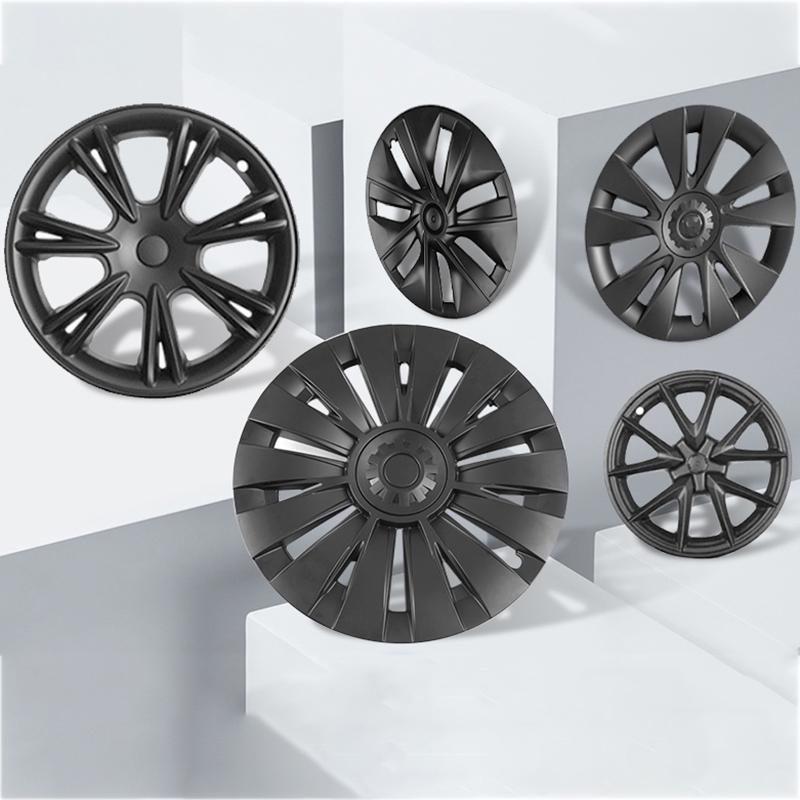 4PCS 19 Inch Hub Cap for Tesla Model Y Wheel Hubcap Performance Replacement Right&Left Wheel Cap Full Rim Cover Accessories