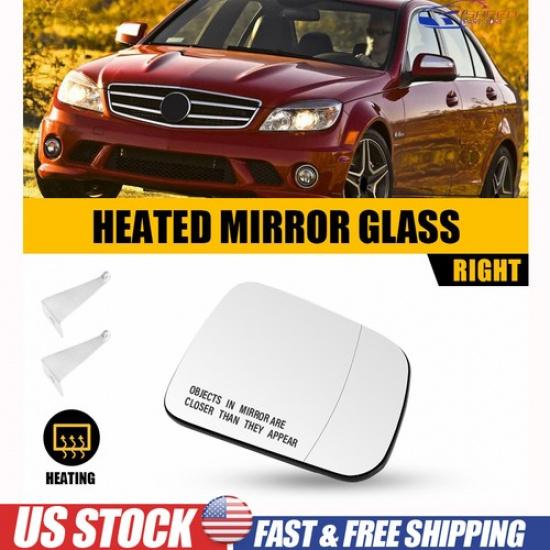 Mirror Glass For 2008-2011 Mercedes Benz C300 C350 Passenger Side MB1325101