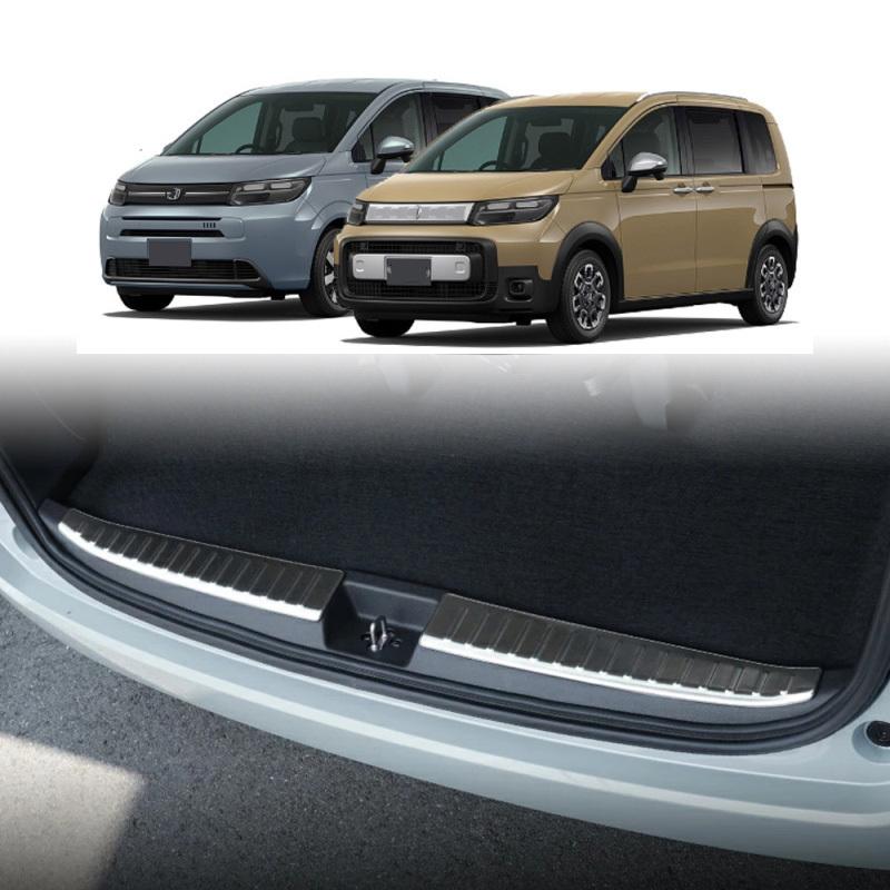For Honda FREED AIR/CROSSTAR 2024 stainless steel Built-in Rear Bumper Protector door Sill Trunk Tread Plate Trim Accessories