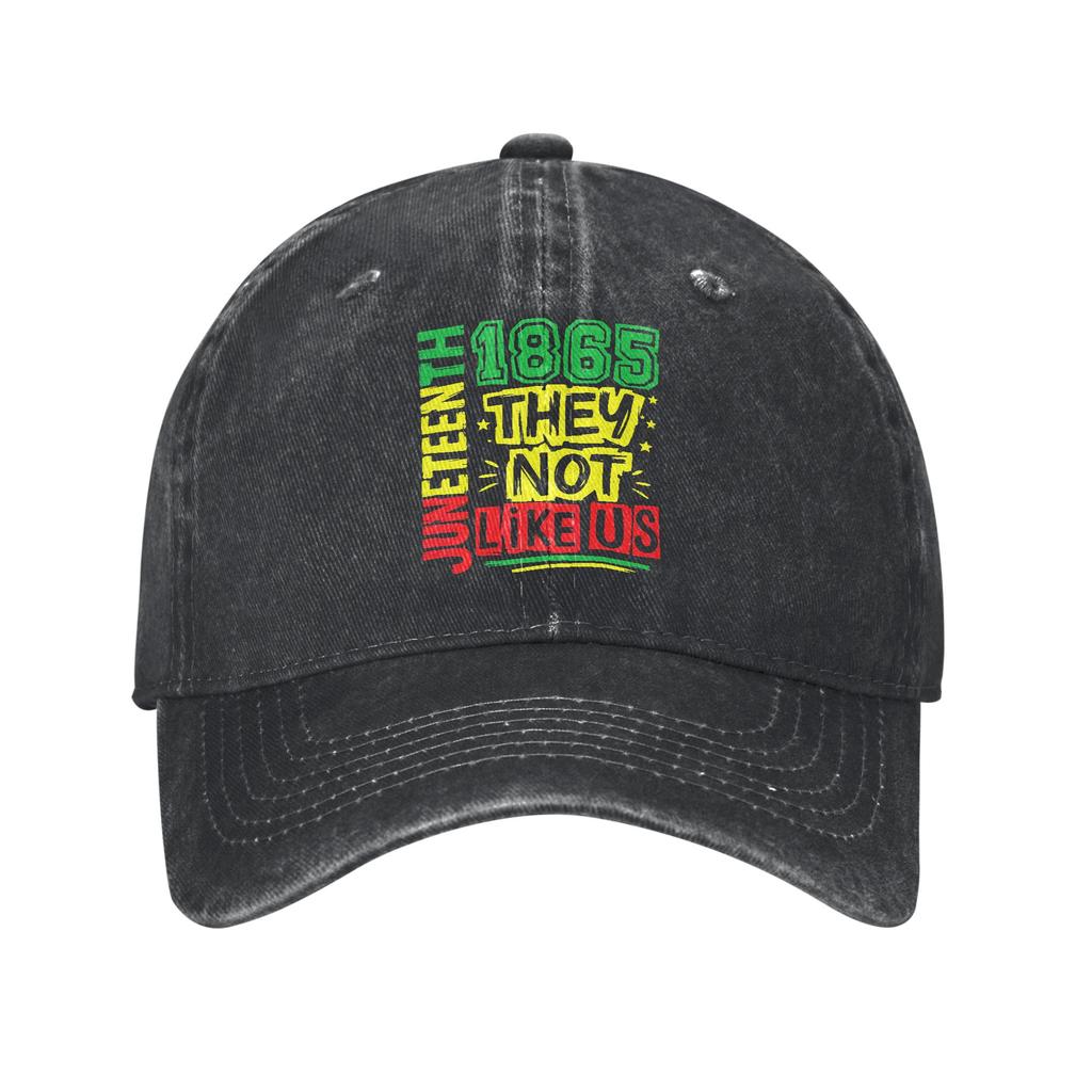 Juneteenth Black History Baseball Caps Vintage Distressed Denim Headwear Unisex Women Outdoor Activities Adjustable Caps Hat