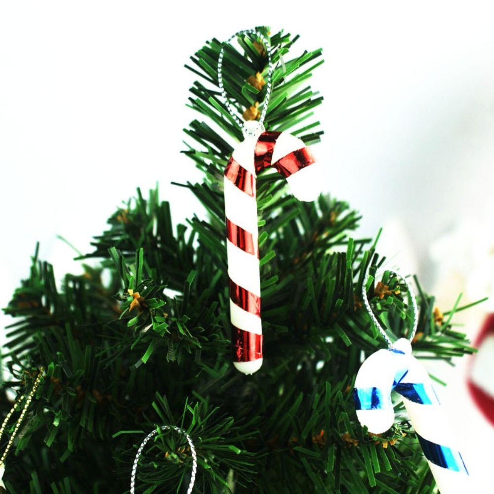Hanging Decoration Children's Gift Christmas Pendant Decorative Crutch Candy Wand Candy Crutch