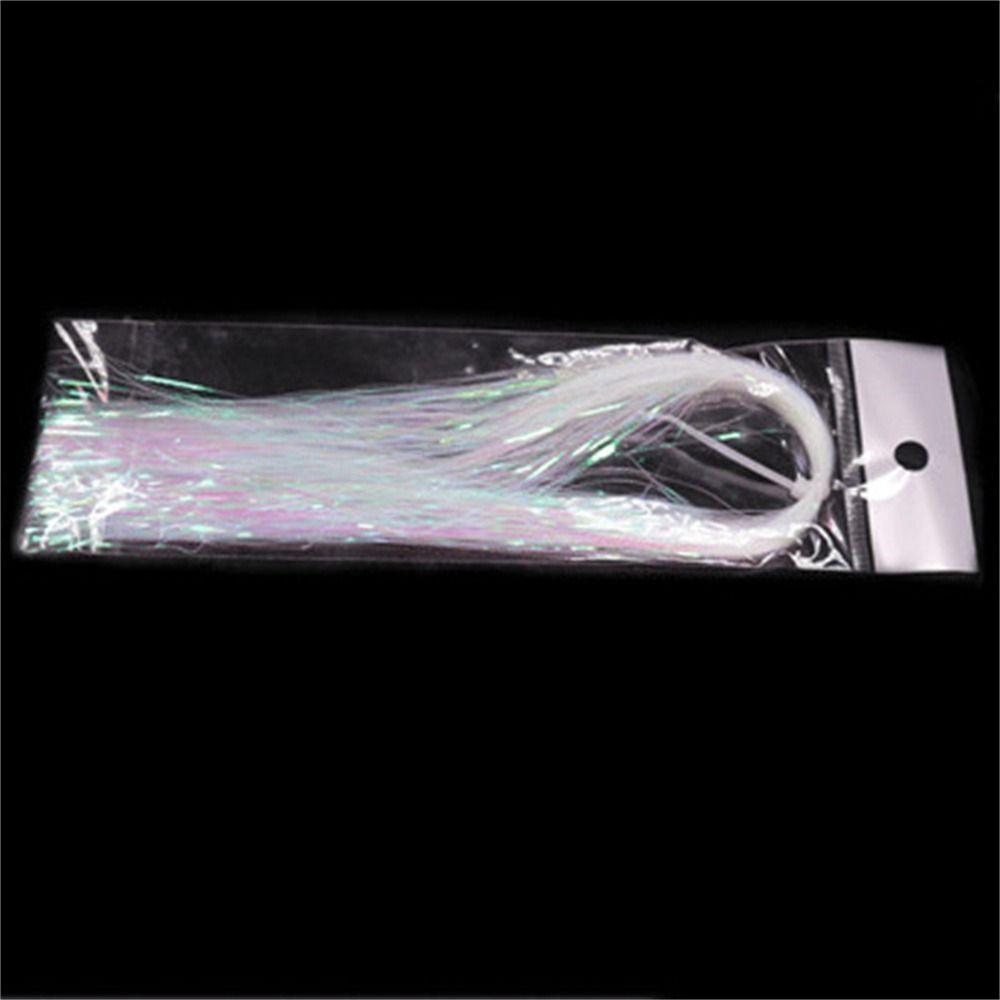 Shining Fishing Lure Fly Tying Materials Jig Hook Streamer Assist Hooks Line Fly Tying Tinsel