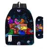 Among Us Two-Piece Backpack Space Werewolf Primary And Secondary School Students Cartoon Schoolbag Three-Piece Satchel Pencil Case