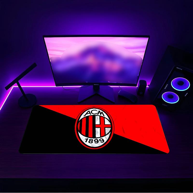 A.C. Milan (41) Mouse pad with a non slip rubber base suitable for home offices and an ideal gift for gamers